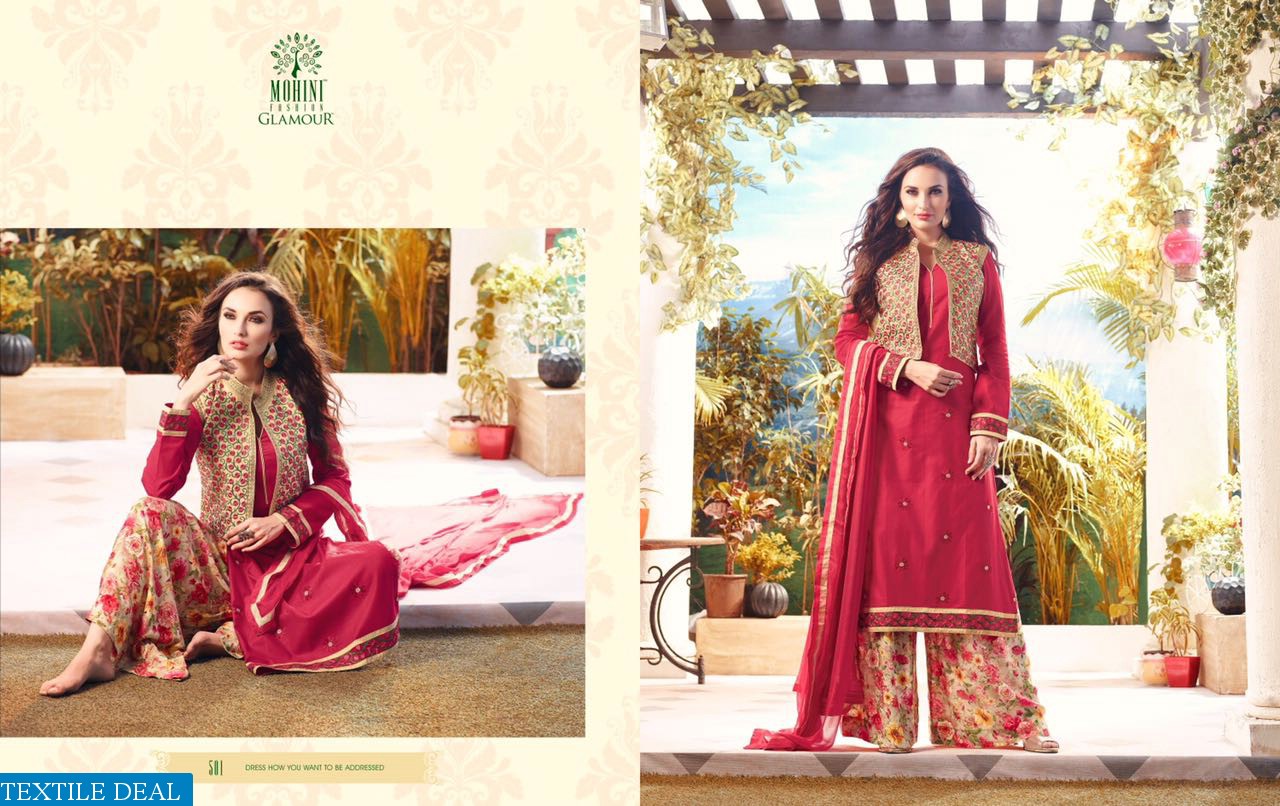 mohini Glamour Premium cotton With jacket Suits